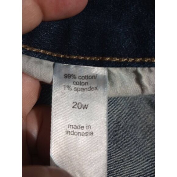 Maurices Shorts Ladies‎ 20W Cut Off Stretch Dark Wash - Picture 4 of 5